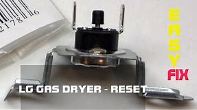 🌎 LG Dryer - NO HEAT - Quick Fix - Reset Button - ALWAYS UNPLUG BEFORE REPAIR