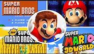 Evolution of Title Screens in Mario Games (1985-2017)