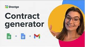 How to create an automated Contract generator in Google Sheets, Google Docs, and Gmail