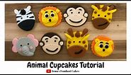 How to make animal cupcakes | Irma's Fondant Cakes (5 styles)