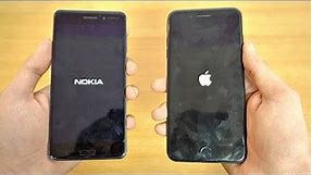 NOKIA 6 vs iPhone 7 Plus - Speed Test! (4K)
