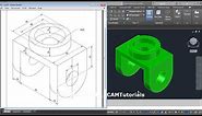AutoCAD 3D Practice Mechanical Drawing using Box & Cylinder Command | AutoCAD 3D Modeling Mechanical