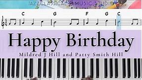 Happy Birthday | Piano Tutorial (EASY) | WITH Music Sheet | JCMS