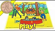 Playskool Playground Fun 1987 #385-04 Wood Frame Tray Puzzle