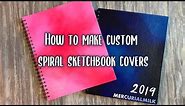 How to Make Custom Spiral Sketchbook Covers