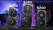 Intel Arc A580 ($180) vs RTX 3050 ($220) vs RX 7600 ($240)