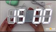LED Digital Clock Instructions by UNIQHOME