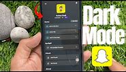 How To Enable Dark Mode On Snapchat iPhone | How To Get Dark Mode On Snapchat 2021