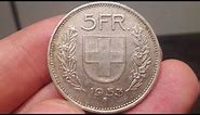 5FR 1953 Coin VALUE - 5 Franc Coin Switzerland