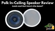 Polk In-Ceiling Speaker Review. RC80i outdoor speaker install.
