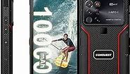 5G Rugged Smartphone, S23 Unlocked Cell Phone with PTT Button, Android 12, 6.58'' Screen, 12GB+256GB, 10000mAh Battery, 108MP Main Cam, Dual SIM, NFC (Red-DMR)