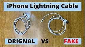 How to Identify an Original or Fake Apple iPhone Lightning Cable