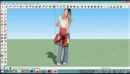 Sketchup: How to make a perfect cut out people to use in sketchup model