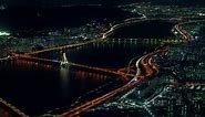 Stock Video Illuminated Bridges In Seoul At Night Animated Wallpaper