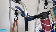 Top Glides Walker/Rollator/Wheelchair/Crutch Universal Multi-Purpose Hooks - Black - 1 Pair