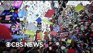 Times Square New Year’s Eve confetti test in New York City | full video