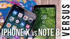 Apple iPhone X vs Samsung Galaxy Note 8