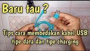 CARA MEMBEDAKAN KABEL USB DATA DAN CHARGING #usb #smartgadgets