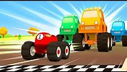 New race for small cars for kids! Helper Cars cartoons for kids & full episodes of cartoons.