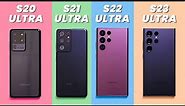 Galaxy S23 Ultra vs S22 Ultra vs S21 Ultra vs S20 Ultra Camera Test