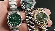 Rolex Datejust 31mm Midsize Green Dial Automatic Steel Ladies Watch 277200 278383 | SwissWatchExpo