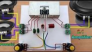 2.1 Powerful Stereo Amplifier // How to Make Amplifier With TDA7377 IC - Simple