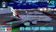 RFS–Real Flight Simulator–Dubai–To–Los Angeles–Full Flight–A380– Emirates–FullHD–Real Route