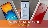 Samsung Galaxy A20 First Look | Specs, Camera, Price, and More