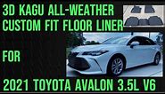 3D MAXPIDER KAGU All Weather Custom Fit Floor Liner for 2021 Toyota Avalon