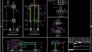 1 AutoCAD Steel Structure Foundation Plan View