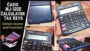 Casio MJ-120D 150 Steps Check and Correct Desktop Calculator with Tax Keys detail review.