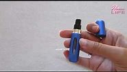 Portable mini refillable atomizer perfume spray bottle for travel : How to USE it ?