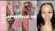 PINK IPHONE 15 PHONE CASE HAUL! 10+ SHEIN PHONE CASES UNDER $5 FOR NEW PINK IPHONE!