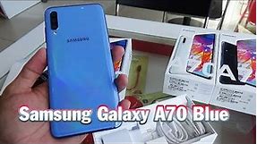 Unboxing Samsung Galaxy A70 Blue color
