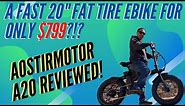 AOSTIRMOTOR A20 - $799 Folding 20" Fat Tire Ebike Review