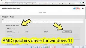 Amd graphics driver for windows 11