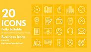 Free Business Icons for PowerPoint Pack 01 - PowerPoint School