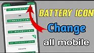 How To Change Battery Icon On Android | Battery Icon Change | Status Bar Kaise Change Kare