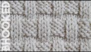 How to Knit the Basket Weave Stitch