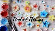 HOW TO MAKE FONDANT FLOWERS EASY TUTORIAL | INTHEKITCHENWITHELISA