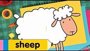 How to Draw A Sheep | Simple Drawing Lesson For Kids | Step By Step