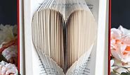 Folded Book Heart {Printable Pattern}