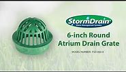StormDrain FSD-060-A 6-Inch Atrium Drain Grate