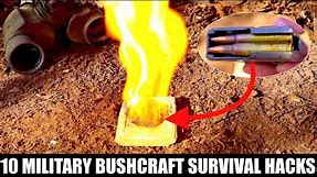 10 Military Bushcraft and Survival HACKS You Don’t Know!