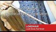 How to Measure the Hair Length of a Hair System | Lordhair