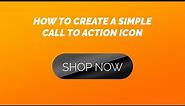 Photoshop Tutorial :how to create a simple call to action icon with gradient