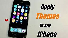 How to Apply themes in any iPhone || Best Snowboard themes for iPhone 6