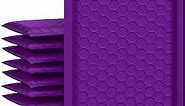 UCGOU Bubble Mailers 4x8 Inch Purple 50 Pack Poly Padded Envelopes Small Business Mailing Packages Opaque Self Seal Adhesive Waterproof Boutique Shipping Bags for Jewelry Makeup Supplies #000
