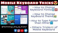 Google Keyboard Font Style Change || How to Change Keyboard Font Style || How To Change Typing Style