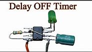 Make a Delay OFF Timer circuit using NE555 ic